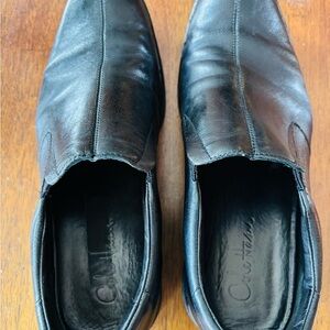 Cole Haan Black Leather Loafers for Men